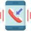 외부-전화-통화-클라우드 컴퓨팅-플랫-디자인-서클 icon