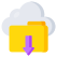 Cloud Folder Download icon