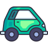 externo-Micro-Car-transportation-obivous-color-kerismaker icon