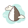 cloud style 색상 반전 icon