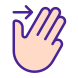 Three Finger Swipe icon