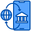 método de fatura e pagamento bancário on-line externo-xnimrodx-blue-xnimrodx icon