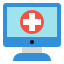 ordinateur-externe-médical-fauzidea-flat-fauzidea icon