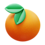 3d fluency style orange icon