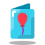 arcade style greeting card icon