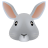 ウサギの顔の絵文字 icon
