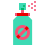 color glass style insecticide icon