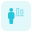 Button alignment of a word document for an employee to adjust icon
