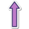 stickers style up arrow icon