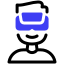 virtual reality glasses icon