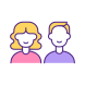 frau und mann passen perfekt zusammen icon