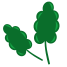 icônes-plates-feuilles-vertes-externes-inmotus-design-2 icon