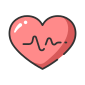 electrocardiograma externo fitness esquema lleno iconos de esquema lleno maxicons icon