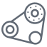 círculo-de-diseño-del-esquema-de-piezas-del-automóvil-externo-del-cinturón-del-automóvil-2 icon