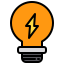 lâmpada externa-verde-potência-energia-xnimrodx-lineal-cor-xnimrodx icon
