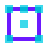 color glass style audio channels icon