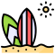 surfing boards icon