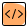 Software programming language with brackets and slash logotype icon