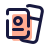 pulsar color style passport and tickets icon