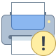 office l style printer error icon
