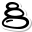 stickers duotone style stones icon