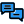 Medical scripting service with chat boxes layout icon