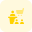 Sales and marketing with shopping cart logotype icon