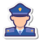 stickers style police icon