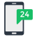 24 hours support icon