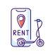 Electric Scooter Rental icon