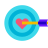 color glass style 丘比特目标 icon