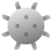 deco duotone style naval mine icon