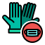 medical gloves icon
