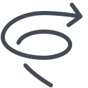 pastel color style spinner arrow icon