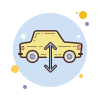 bubbles style avertissement de suspension pneumatique icon