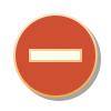 pin style minus icon