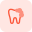 Tooth cleaning foaming gel isolated on a white background icon