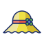 externe-pamela-chapeau-été-voyage-flaticons-lineal-color-flat-icons icon