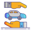 외부 차량-자동차 대리점-플랫아이콘-선형-색상-플랫-아이콘-10 icon