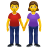 Frau und Mann halten sich an den Händen icon