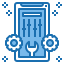 외부 구성-모바일-네트워크-블루-기타-phat-plus icon