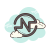 cloud style 하이퍼x 창의성 icon