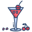 berry and pomegranate mocktail icon