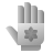 deco duotone style garden gloves icon