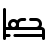 pulsar line style belegtes bett icon