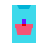 color glass style mobile order icon