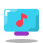 Clip musical icon