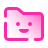분홍색 귀여운 폴더 icon