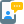 Business chat to client over a cell phone icon