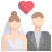 Bride and groom icon